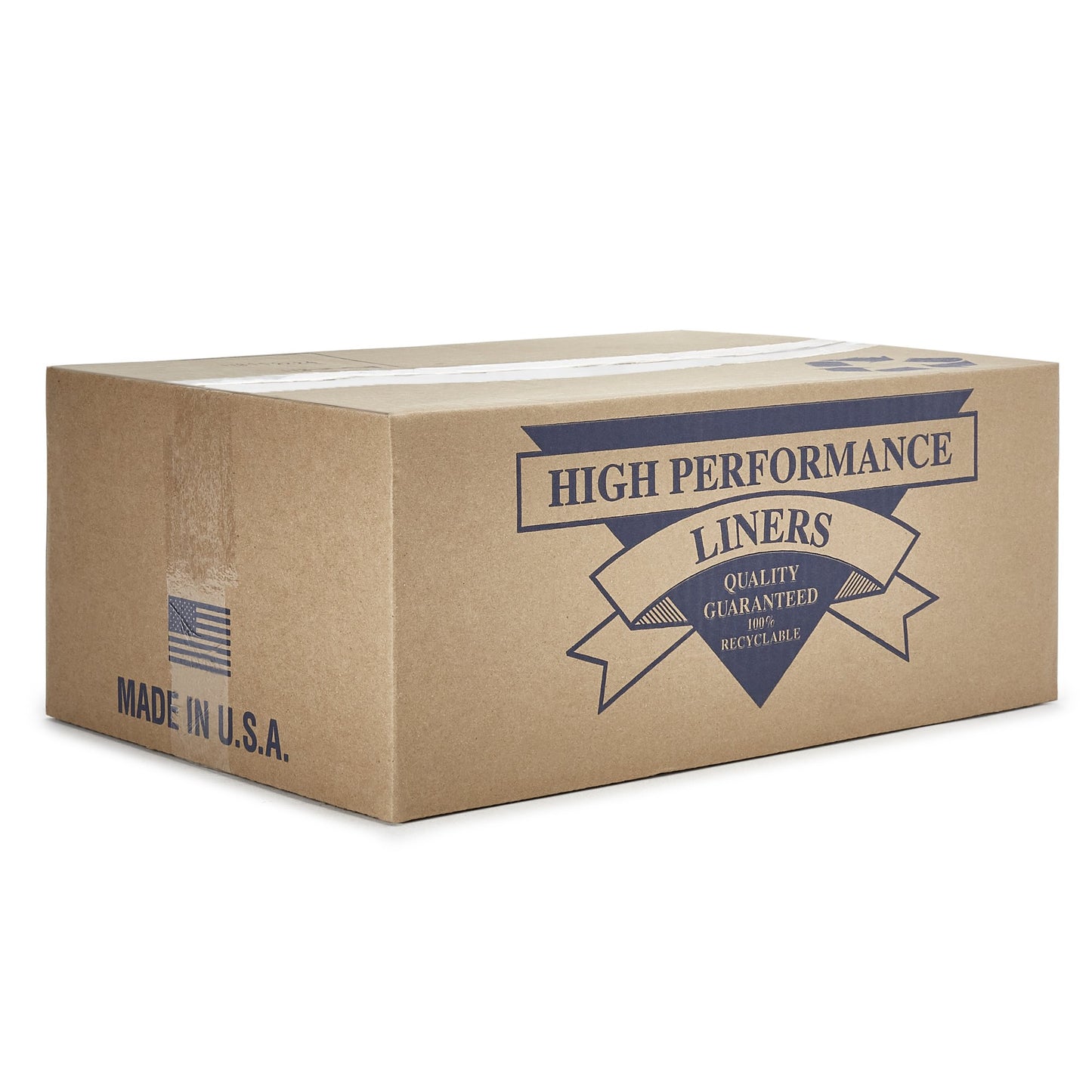 Colonial Bag Trash Bag 60 gal. Black LLDPE 1.8 mil 38 X 58 Inch X-Seal Bottom Flat Pack (862154_CS)