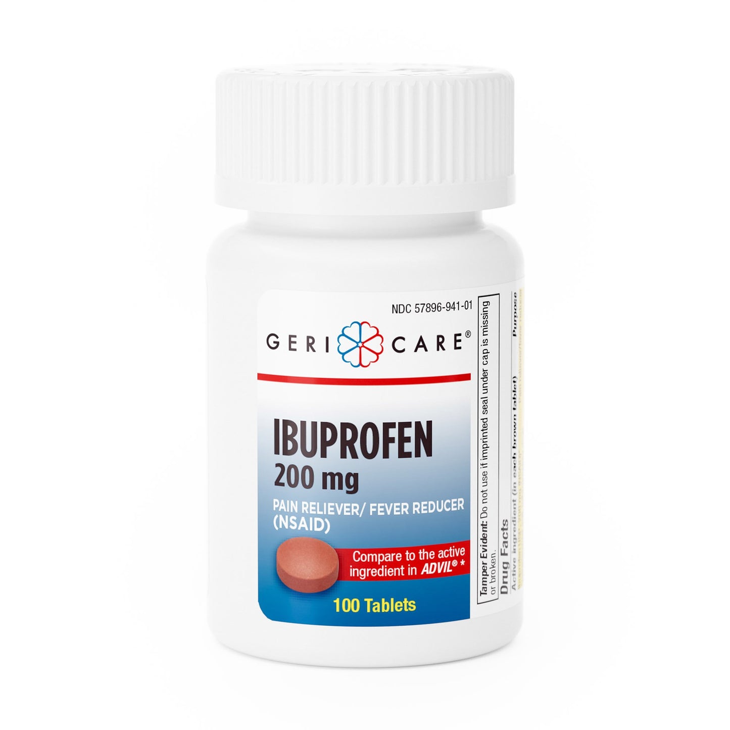Geri-Care® Pain Relief 200 mg Strength Ibuprofen Tablet 100 per Bottle (555683_BT)