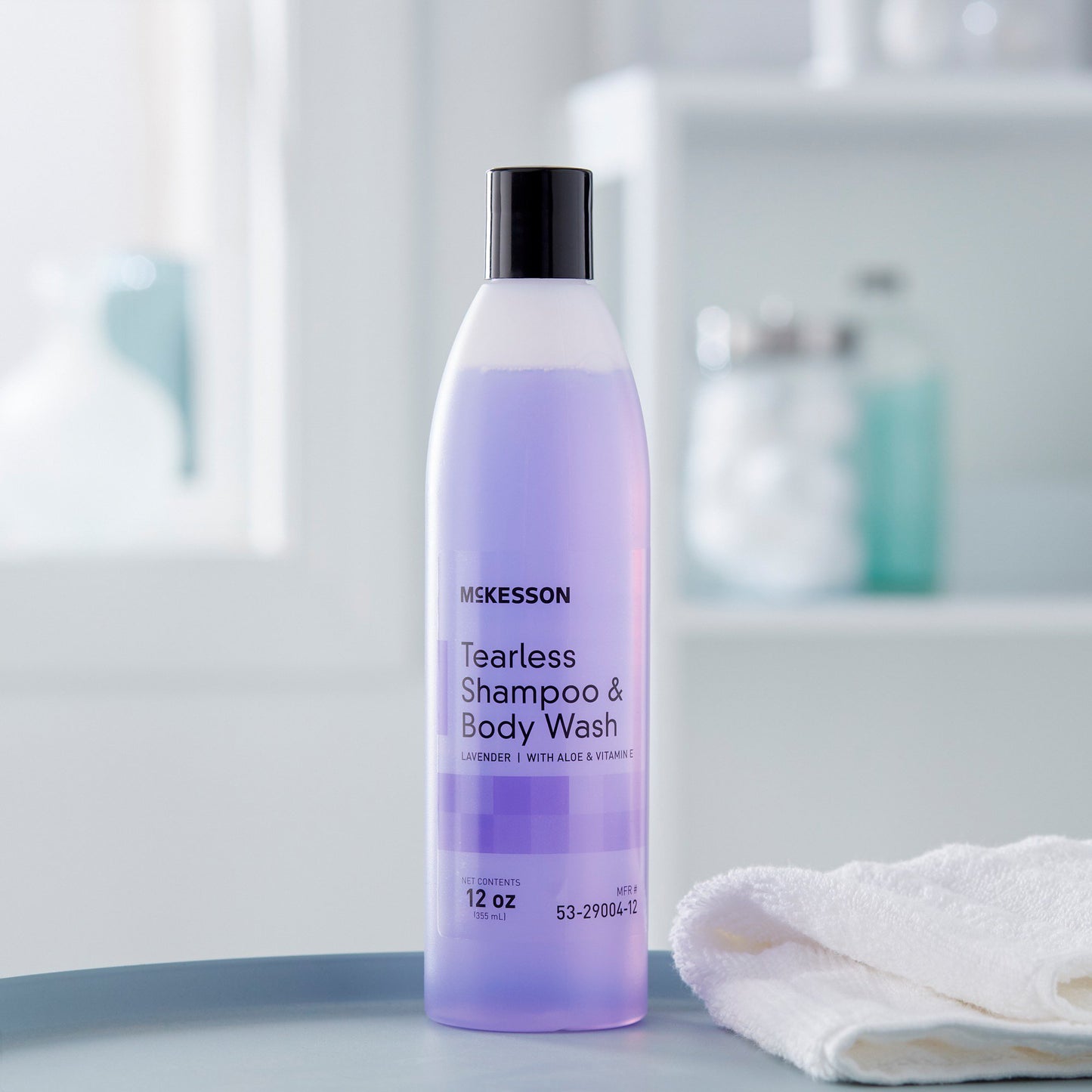McKesson Tearless Shampoo and Body Wash 12 oz. Flip Top Bottle Lavender Scent (877036_CS)