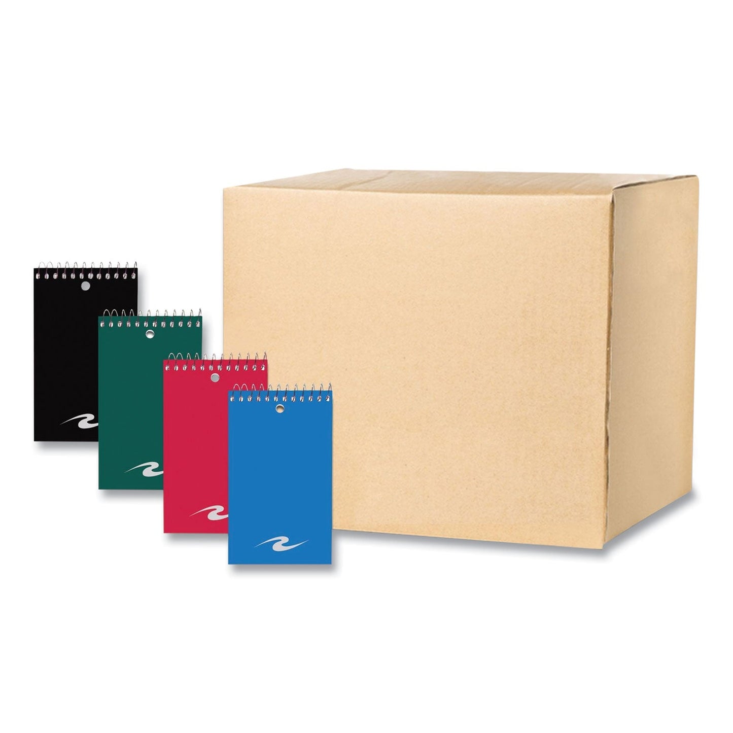 Roaring Spring® Memo Pad, Randomly Assorted Cover Color, Narrow Rule, 75 White 3 x 5 Sheets, 72/Carton (ROA14016CS)