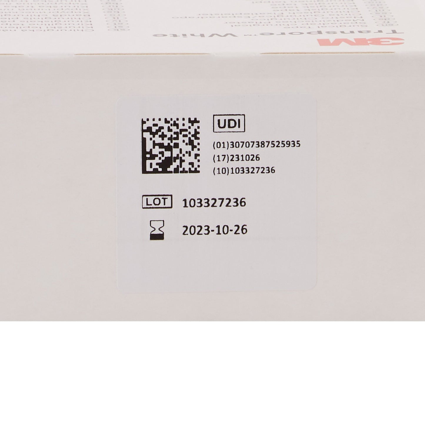 3M™ Transpore™ White Medical Tape White 2 Inch X 10 Yard Plastic NonSterile (445279_EA)
