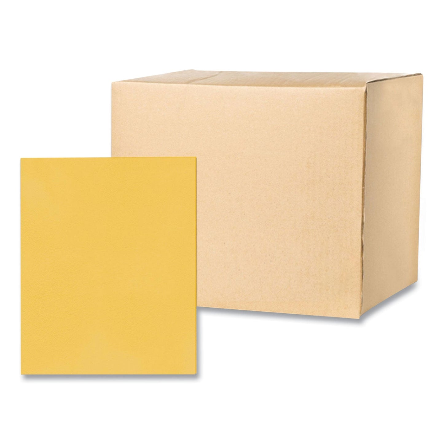 Roaring Spring Pocket Folder, 0.5" Capacity, 11 x 8.5, Gold, 25/Box, 10 Boxes/Carton (ROA50121CS)
