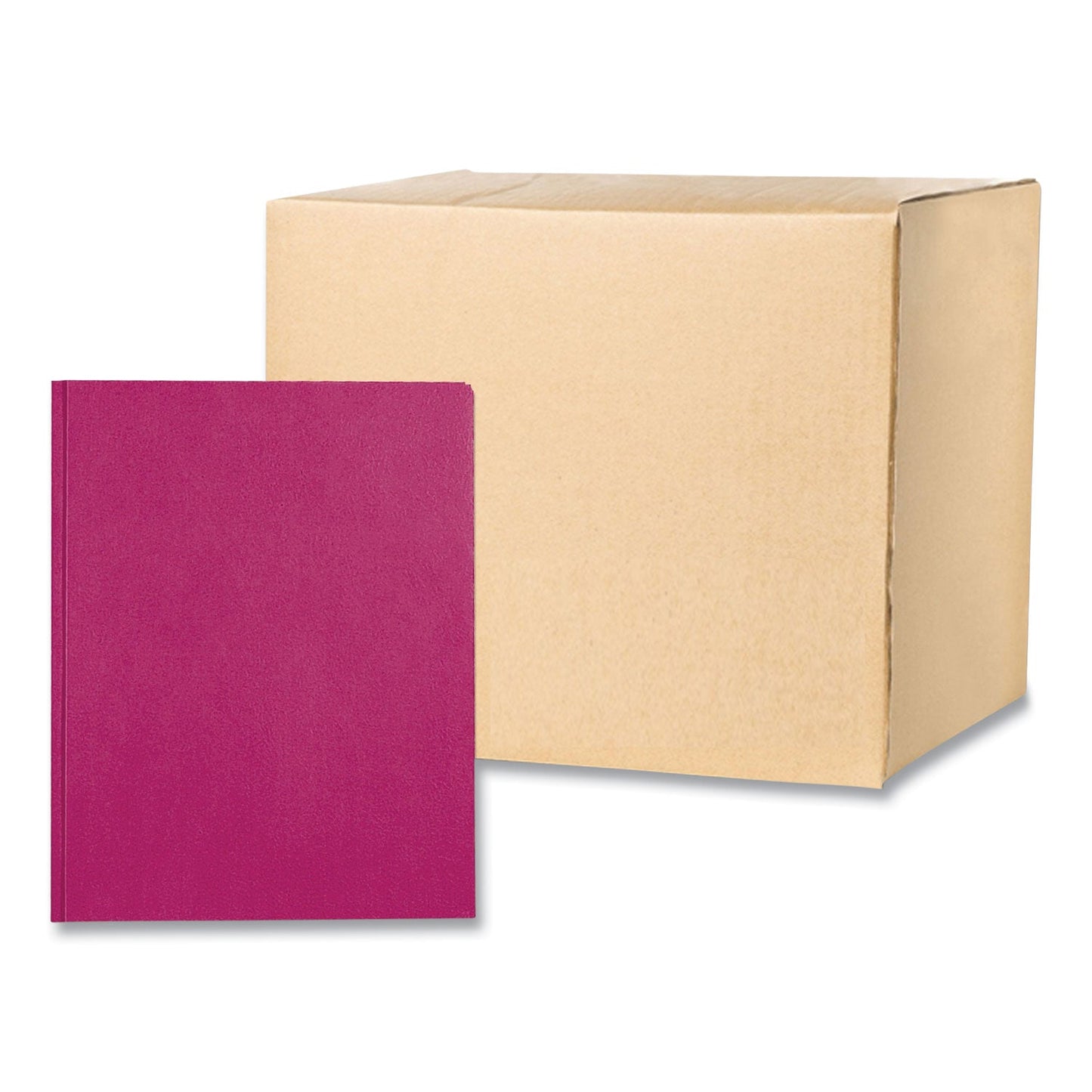 Roaring Spring® Pocket Folder with 3 Fasteners, 0.5" Capacity, 11 x 8.5, Maroon, 25/Box, 10 Boxes/Carton (ROA54131CS)