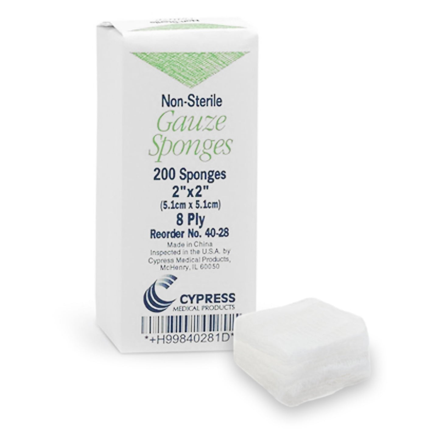 McKesson Gauze Sponge 2 X 2 Inch 8-Ply NonSterile 200 per Pack (867172_BX)