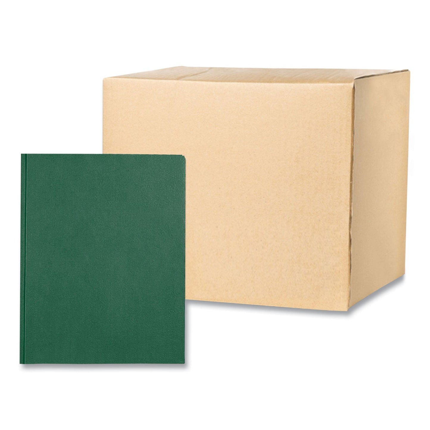Roaring Spring® Pocket Folder with 3 Fasteners, 0.5" Capacity, 11 x 8.5, Dark Green, 25/Box, 10 Boxes/Carton (ROA54129CS)