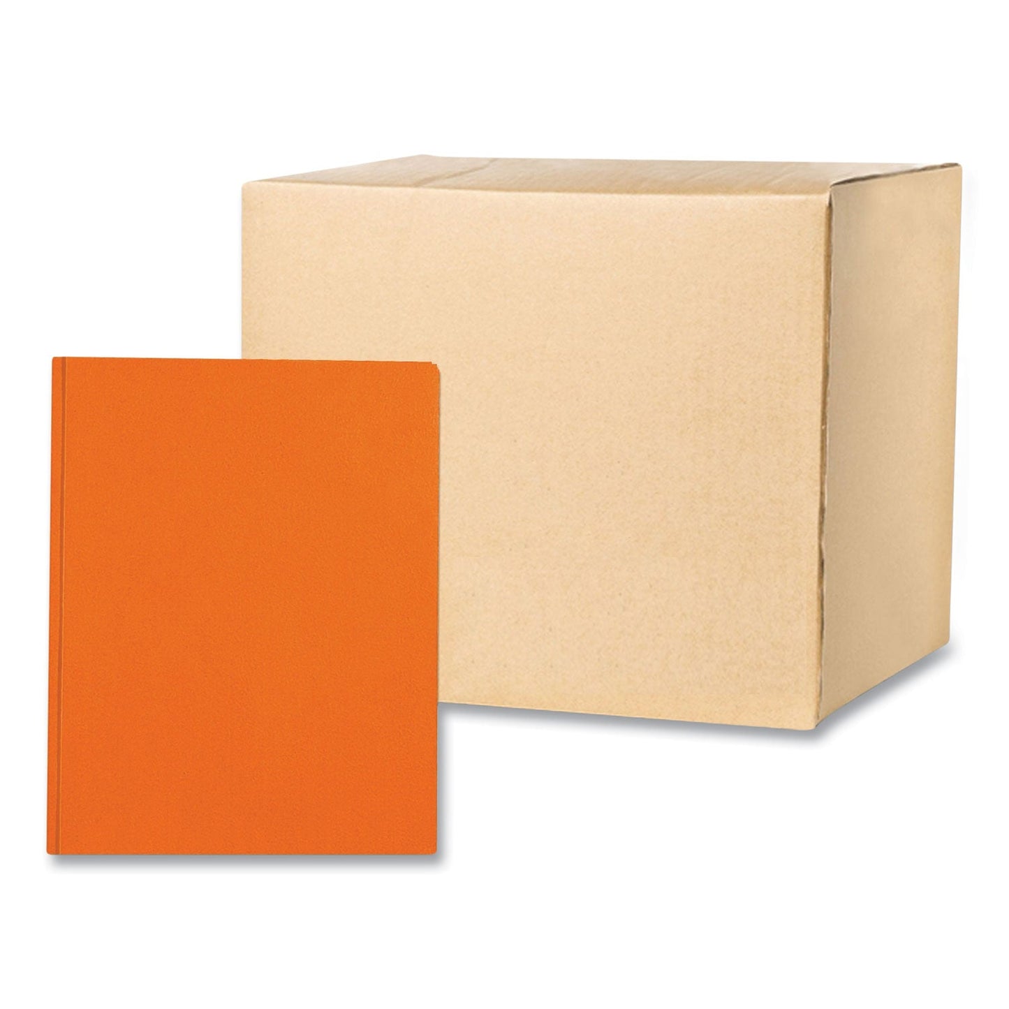 Roaring Spring® Pocket Folder with 3 Fasteners, 0.5" Capacity, 11 x 8.5, Orange, 25/Box, 10 Boxes/Carton (ROA54130CS)