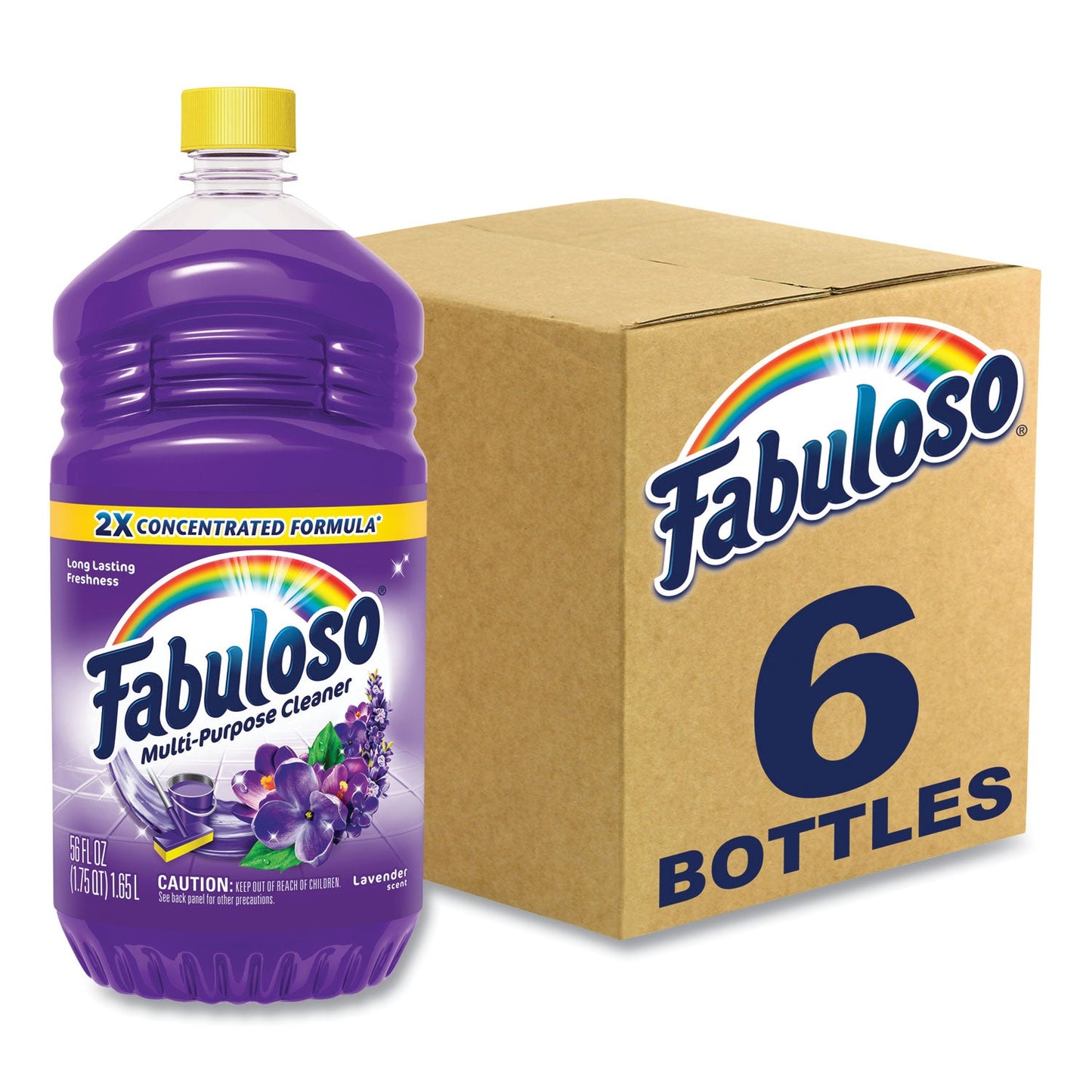 Fabuloso Multi-use Cleaner, Lavender Scent, 56oz Bottle (CPC53041CT)