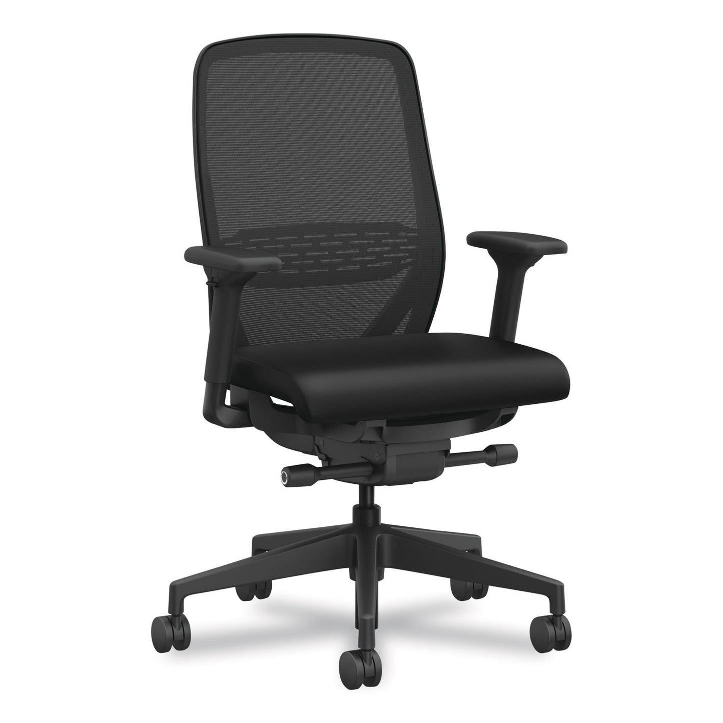 HON® Nucleus Series Recharge Task Chair, Supports Up to 300 lb, 16.63 to 21.13 Seat Height, Black (HONNR12SAMU10BT)