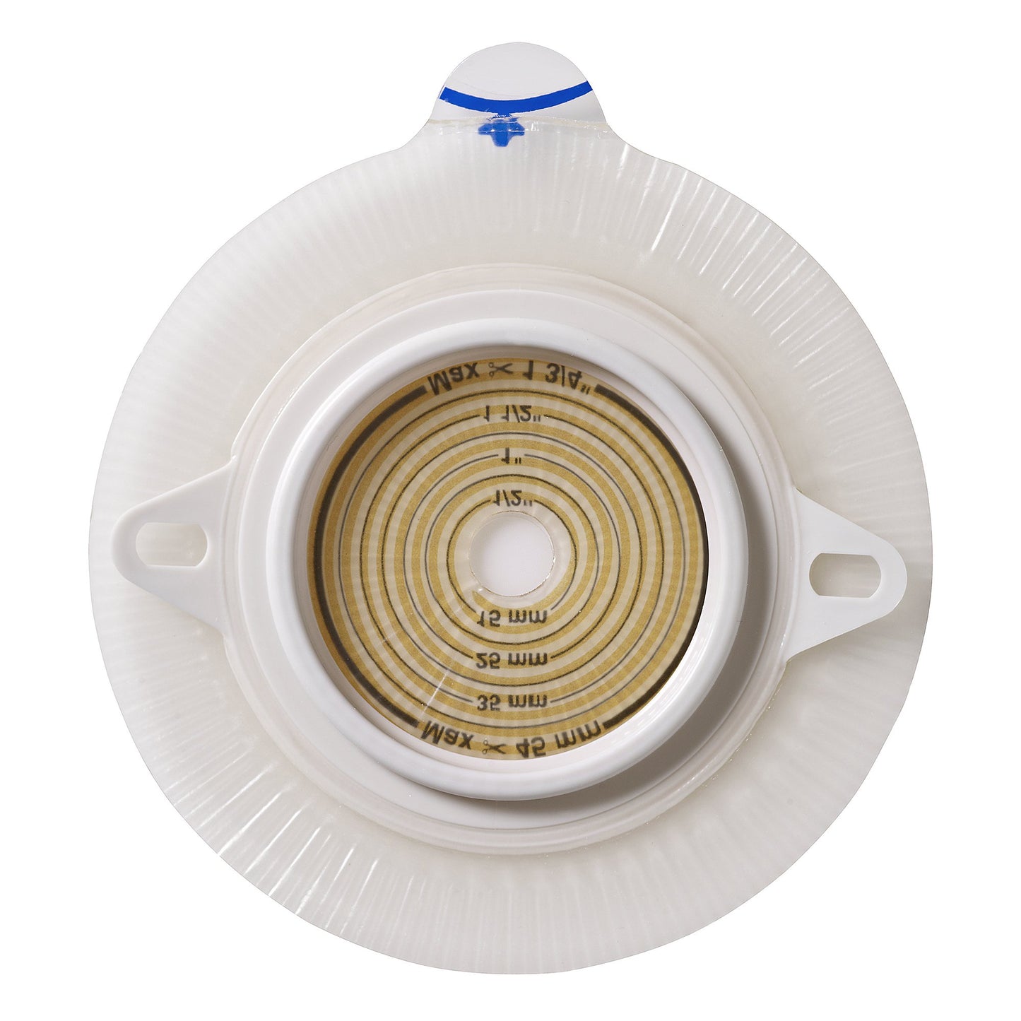 Assura®2 Ostomy Barrier Trim to Fit, Extended Wear Silicone Based Adhesive 50 mm Flange Red Code System Synthetic Resin 3/8 to 1-3/4 Inch Opening 2 Inch Diameter (444075_BX)