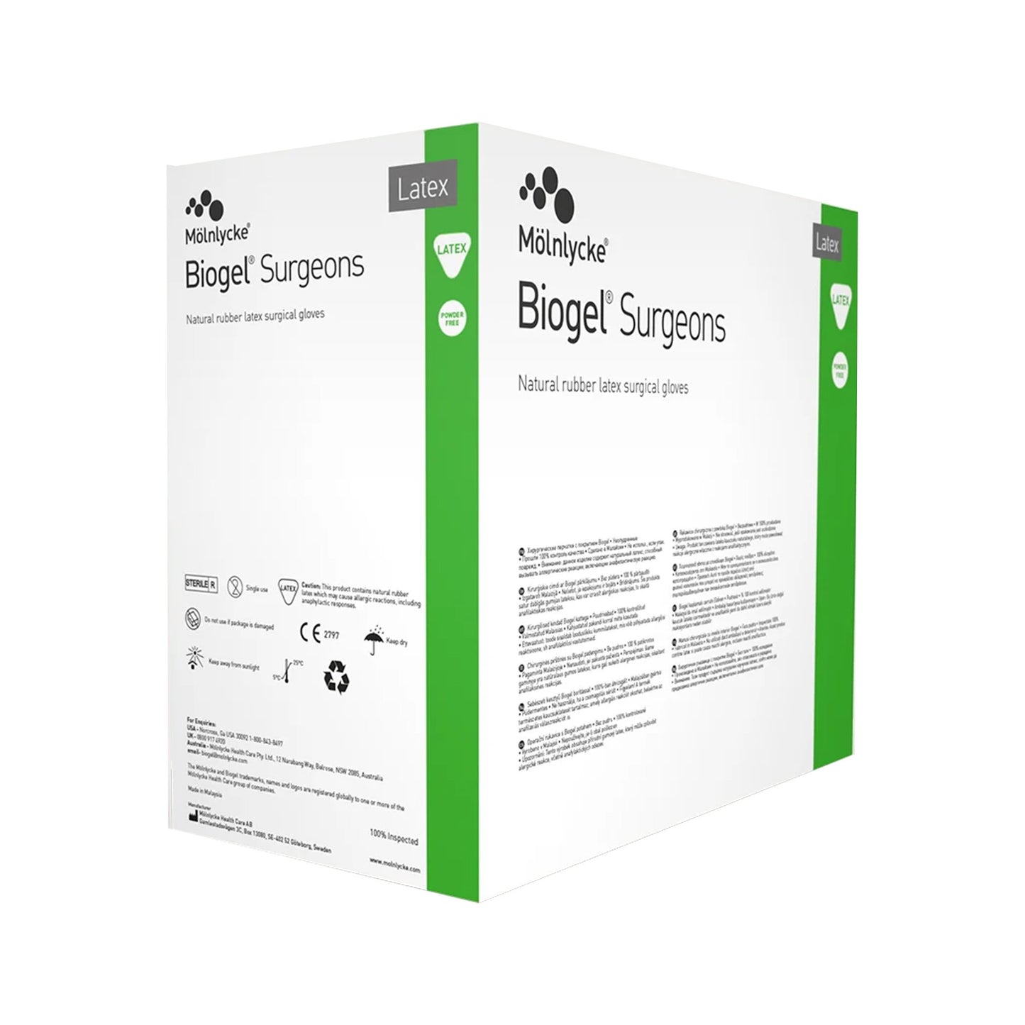 Biogel® Surgeons Surgical Glove Size 8.5 Sterile Latex Standard Cuff Length Micro-Textured Straw Not Chemo Approved (184864_CS)