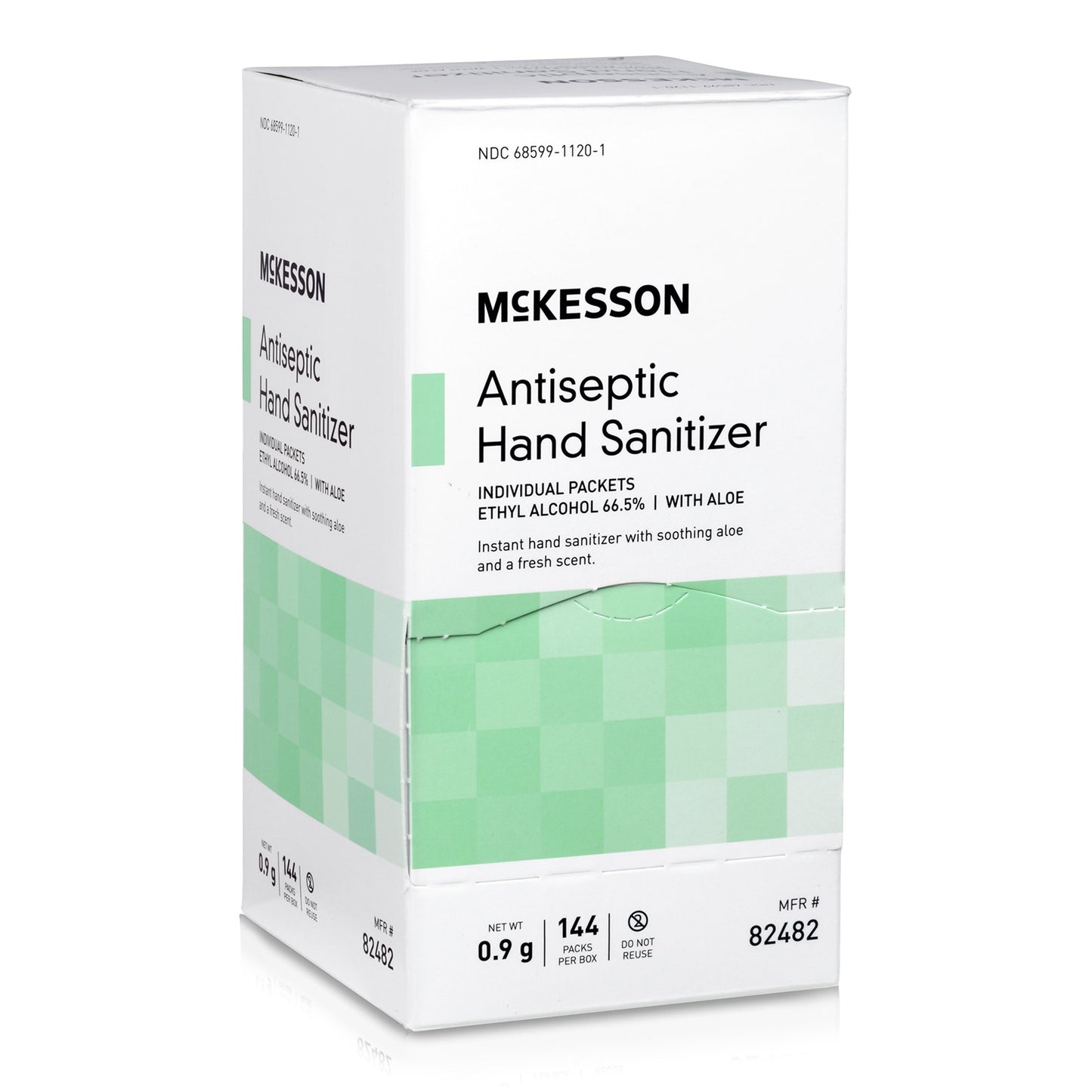 McKesson Hand Sanitizer with Aloe 0.9 Gram Ethyl Alcohol Gel Individual Packet (1111746_BX)