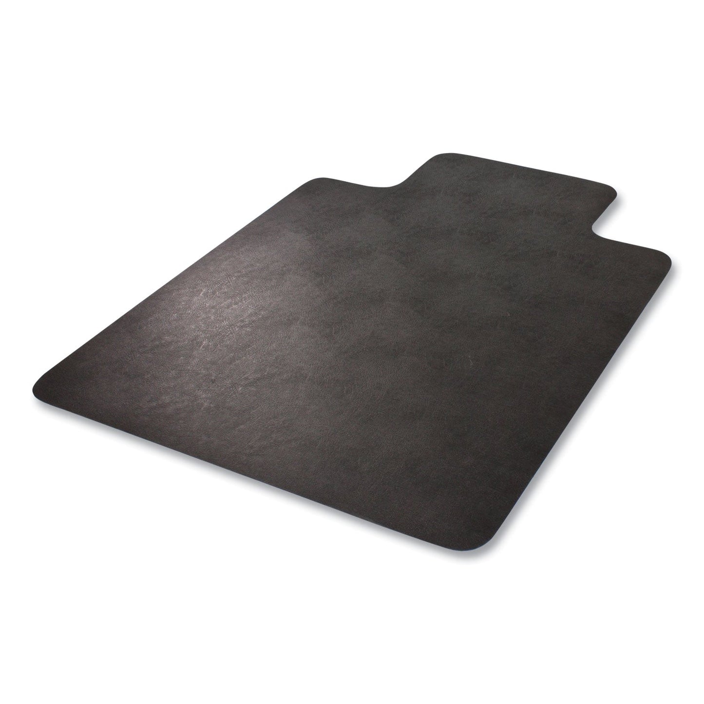 deflecto EconoMat Hard Floor Chair Mat, Lipped, 36 x 48, Black (DEFCM21112BCOM)