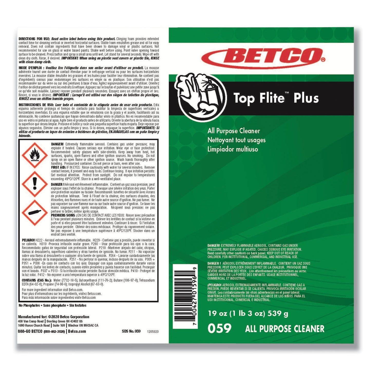 betco-top-flite-plus-all-purpose-cleaner-19-oz-aerosol-can-12-carton-bet0592300_4