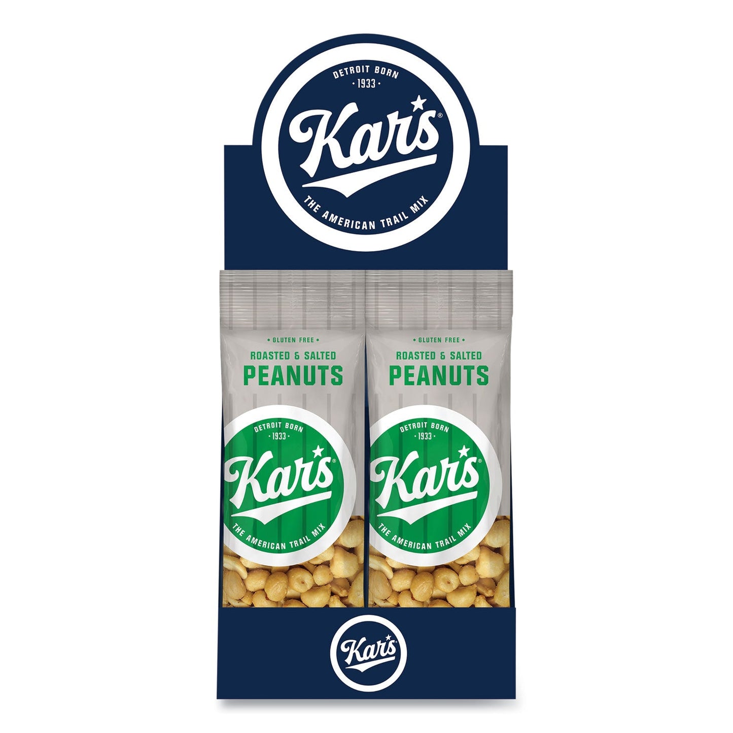 Kar's Peanuts, Salted, 2.5 oz Packet, 12/Box (KARSN08237)