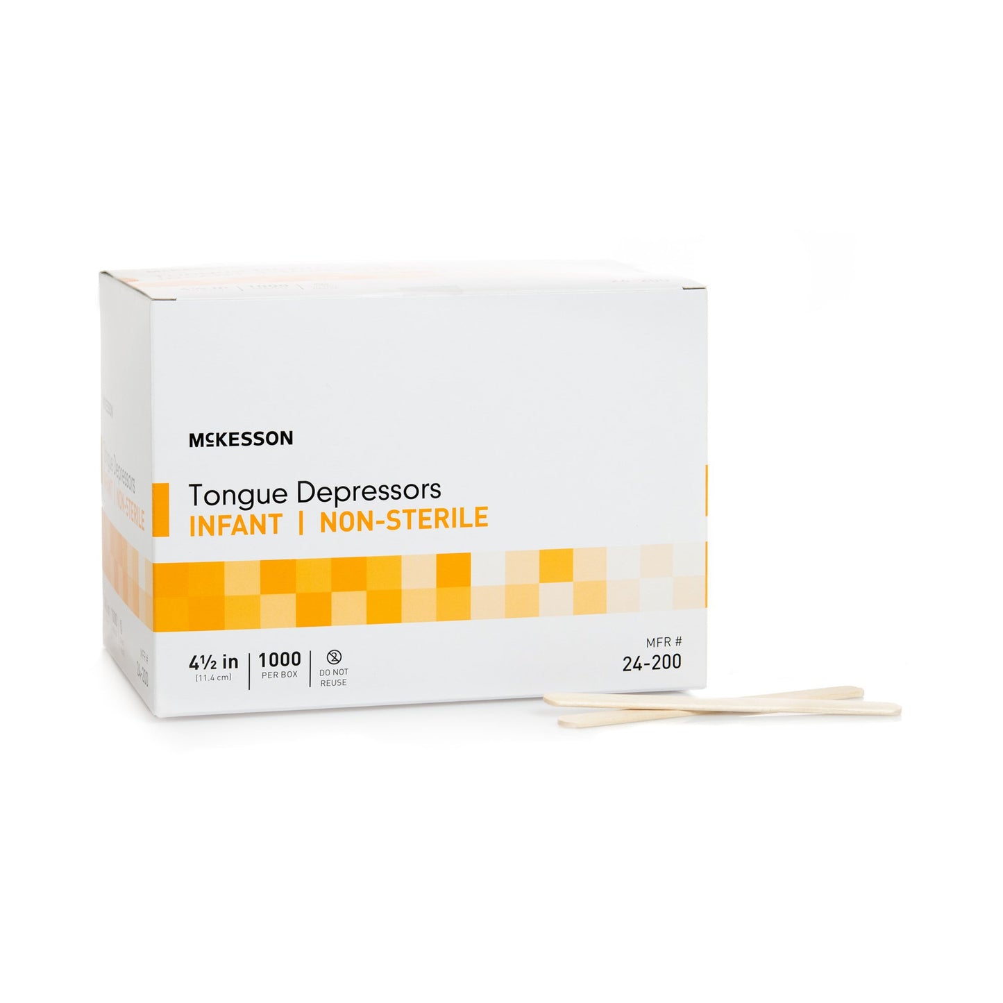 McKesson Tongue Depressor 4-1/2 Inch Length Wood (1118987_CS)