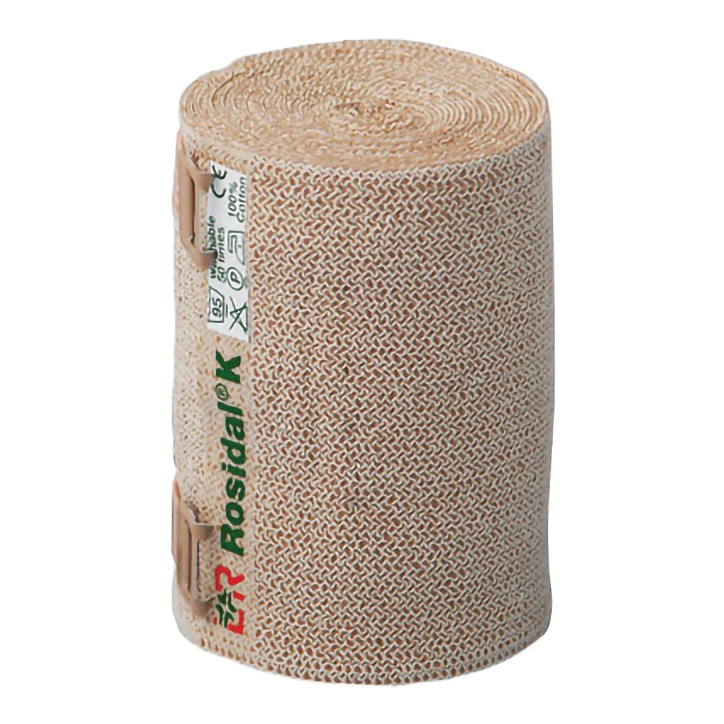 Rosidal® K Compression Bandage 4 Inch X 5-1/2 Yard Clip Detached Closure Tan NonSterile High Compression (573776_EA)