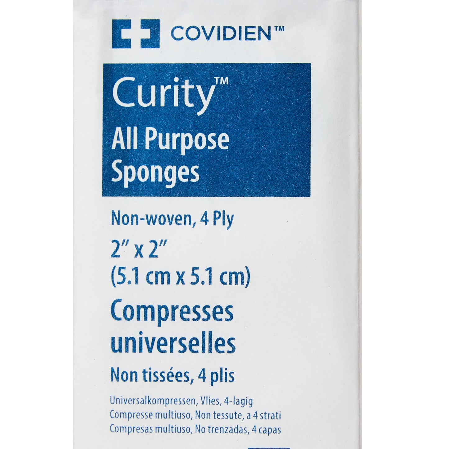 Curity™ Nonwoven Sponge 2 X 2 Inch 4-Ply NonSterile 200 per Pack (151783_CS)