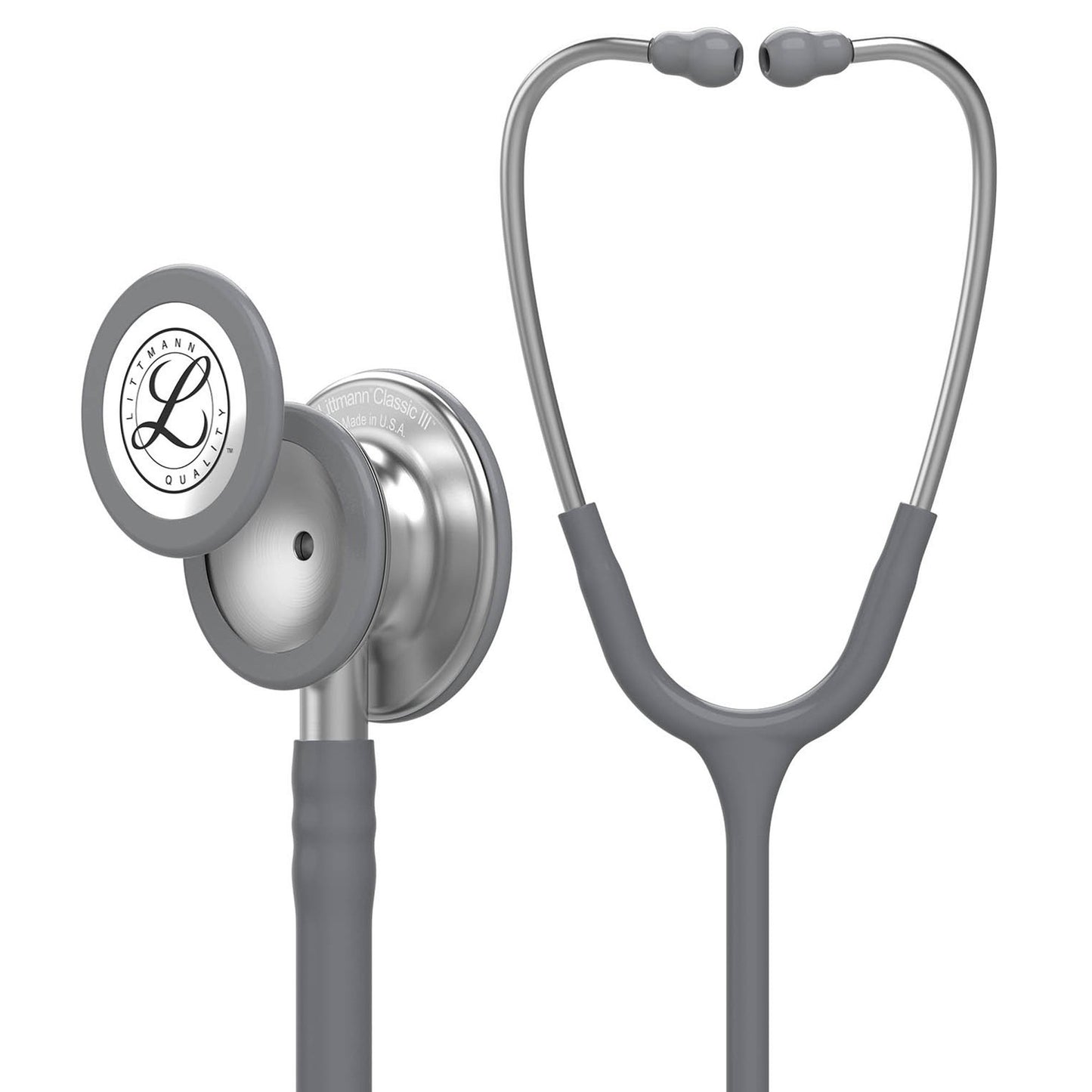 3M™ Littmann® Classic III™ Clinician Stethoscope Gray 1-Tube 27 Inch Tube Convertible Chestpiece (980121_EA)