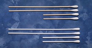 Cardinal Swabstick Cotton Tip Wood Shaft 6 Inch Sterile 2 per Pack (417933_BX)