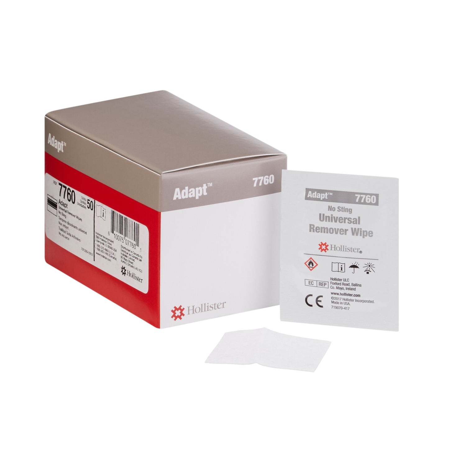 Adapt Adhesive and Barrier Remover Wipe 50 per Box (953690_BX)