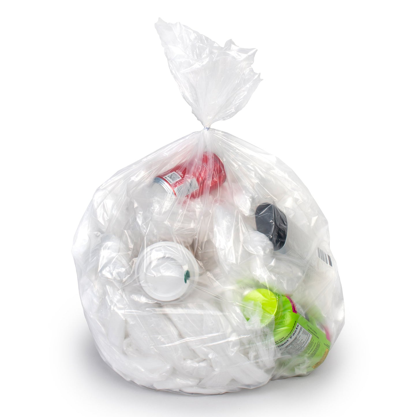 Colonial Bag Trash Bag 60 gal. Clear LLDPE 1.8 mil 38 X 58 Inch X-Seal Bottom Flat Pack (862342_CS)