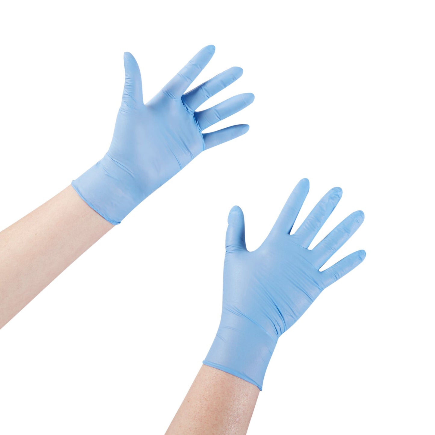 McKesson Confiderm® STR Exam Glove Small Sterile Pair Nitrile Standard Cuff Length Textured Fingertips Blue Not Rated (1065405_PR)