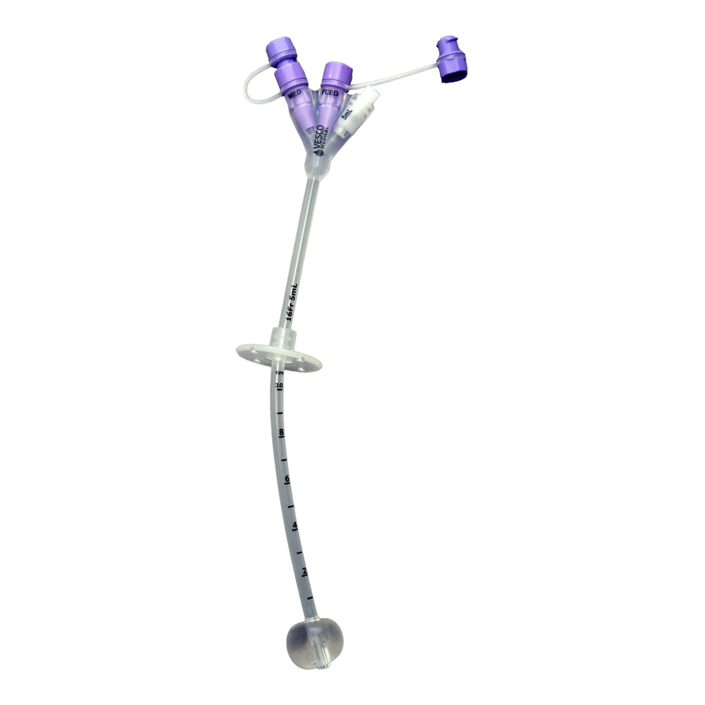 Vesco Medical™ Gastrostomy Feeding Tube 16 Fr. Silicone Sterile (1012162_CS)