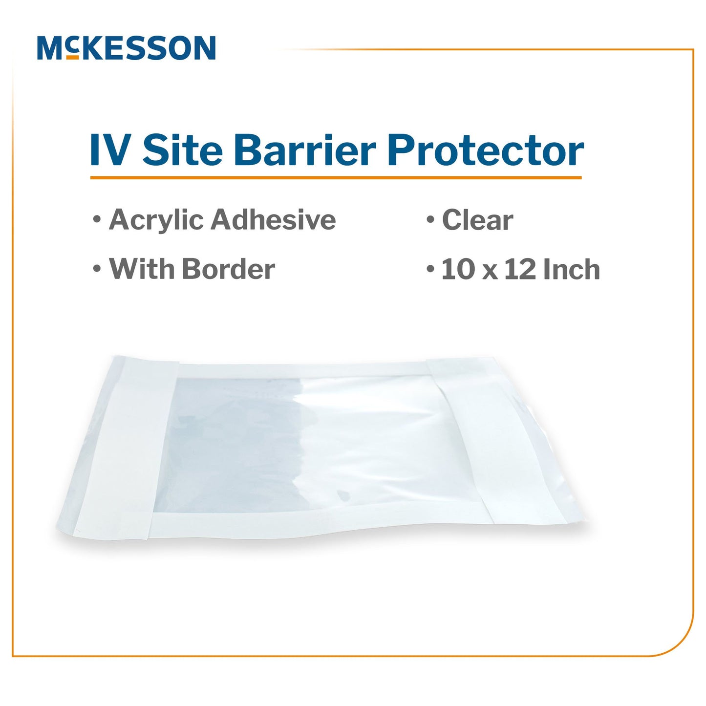 McKesson IV Site Barrier Protector 10 X 12 Inch NonSterile (1162488_PK)