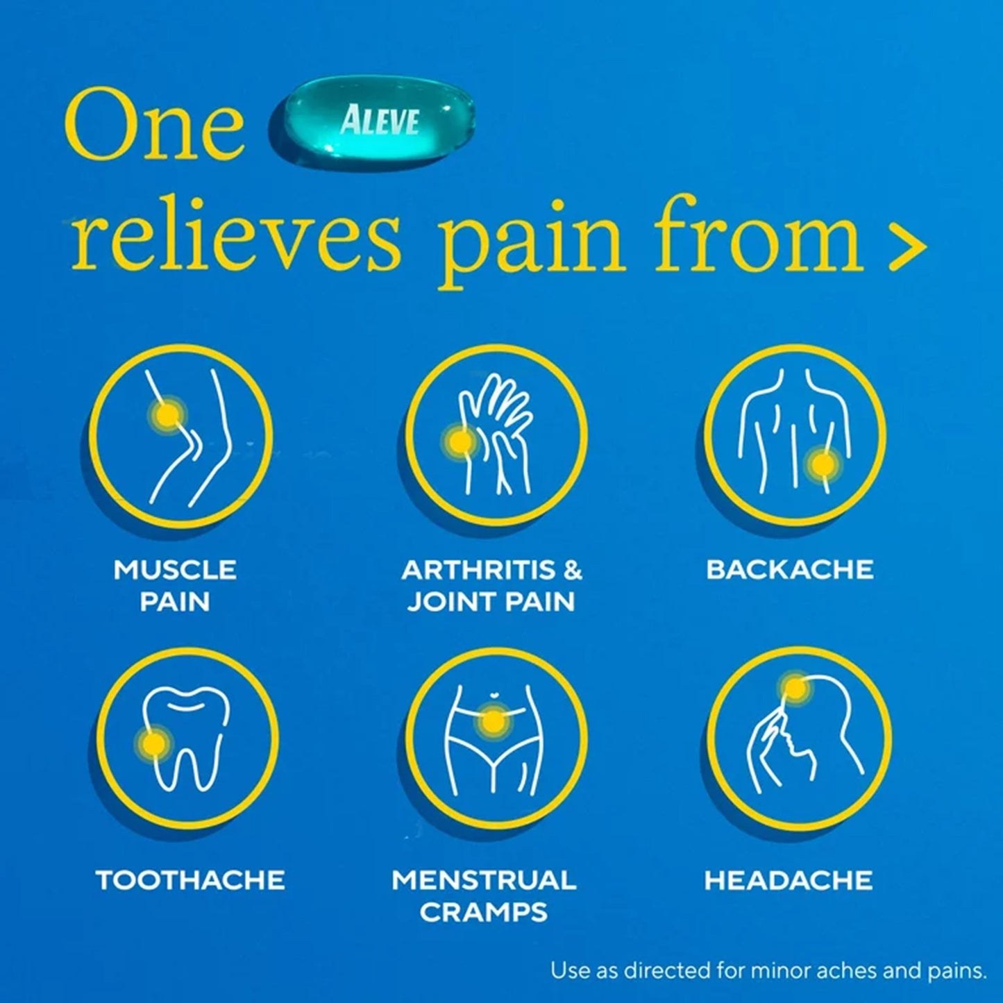Aleve® Pain Relief 220 mg Strength Naproxen Sodium Capsule (1229957_BT)