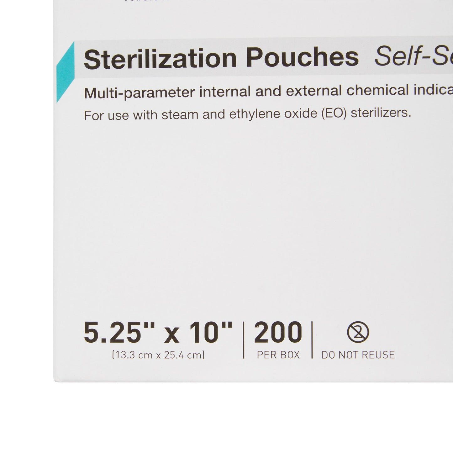 McKesson Argent™ Sure-Check® Sterilization Pouch Ethylene Oxide (EO) Gas / Steam 5-1/4 X 10 Inch Transparent / Blue Self Seal Paper / Film (524880_CS)