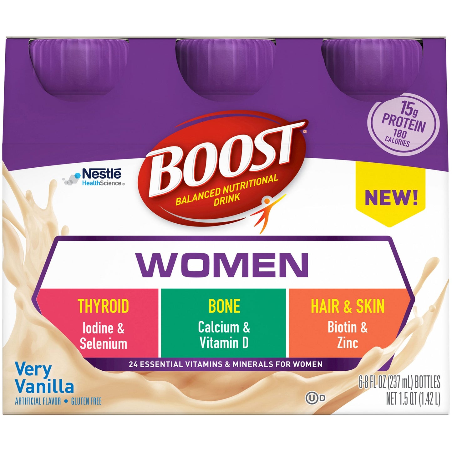 Boost® Women Oral Supplement Very Vanilla Flavor Liquid 8 oz. Bottle (983718_EA)