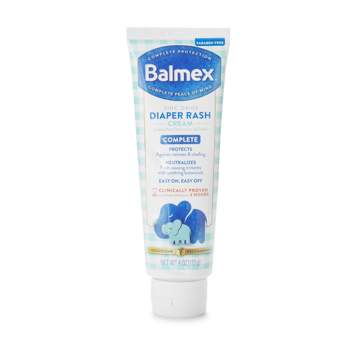 Balmex® Diaper Rash Treatment 4 oz. Tube Scented Cream (1130033_EA)
