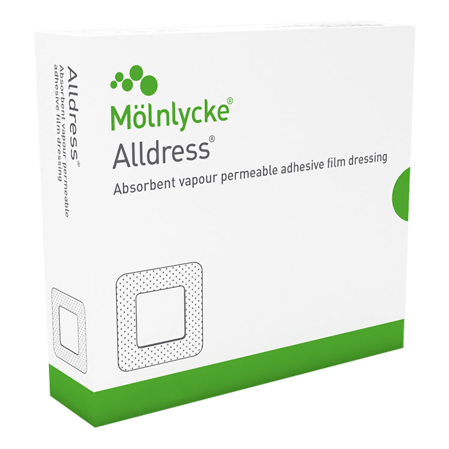 Alldress® Composite Dressing 6 X 8 Inch Rectangle Sterile Waterproof Film Backing (705201_BX)