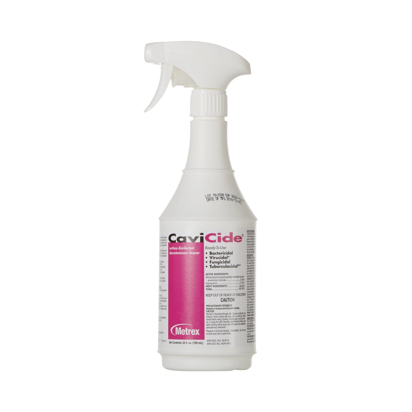 CaviCide™ Surface Disinfectant Cleaner Alcohol Based Trigger Spray Liquid 24 oz. Bottle Alcohol Scent NonSterile (210928_EA)
