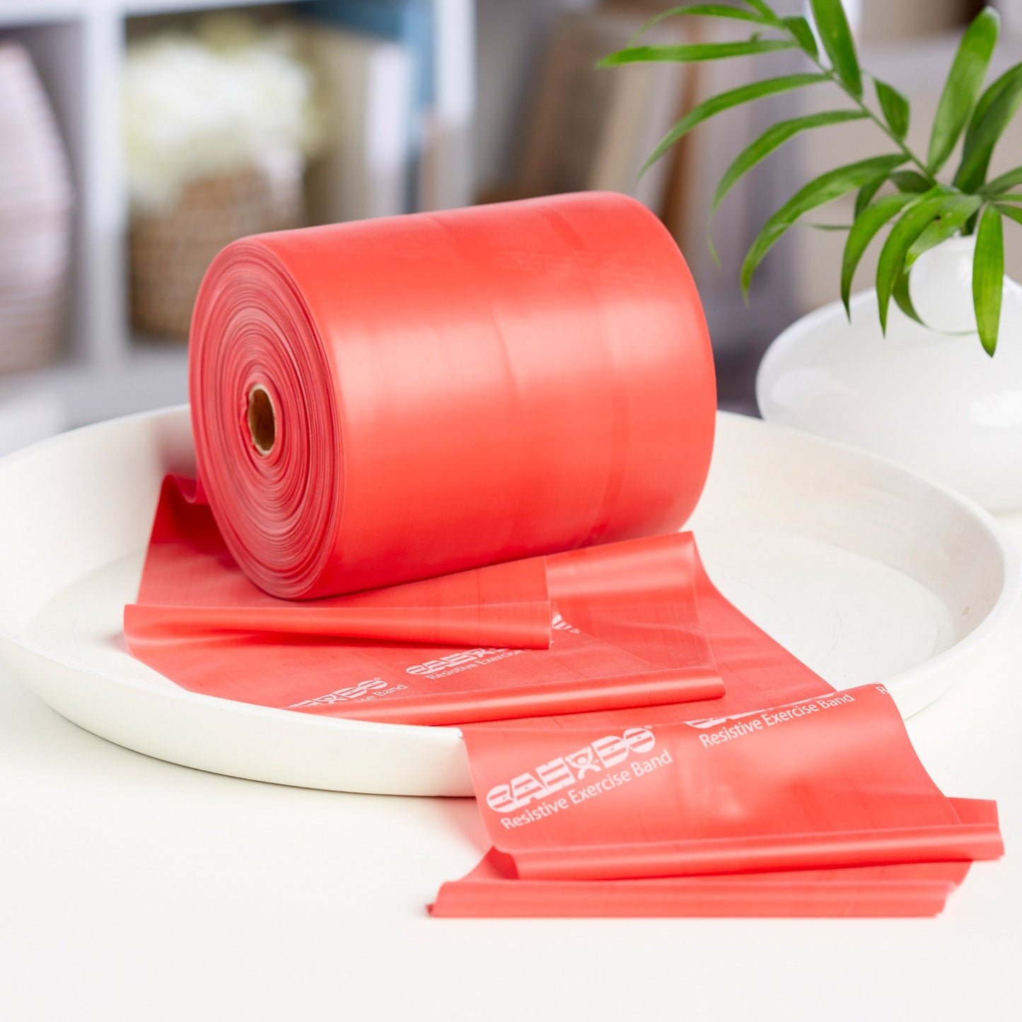 McKesson CanDo® Exercise Resistance Band Red 5 Inch X 50 Yard Light Resistance (1073311_EA)