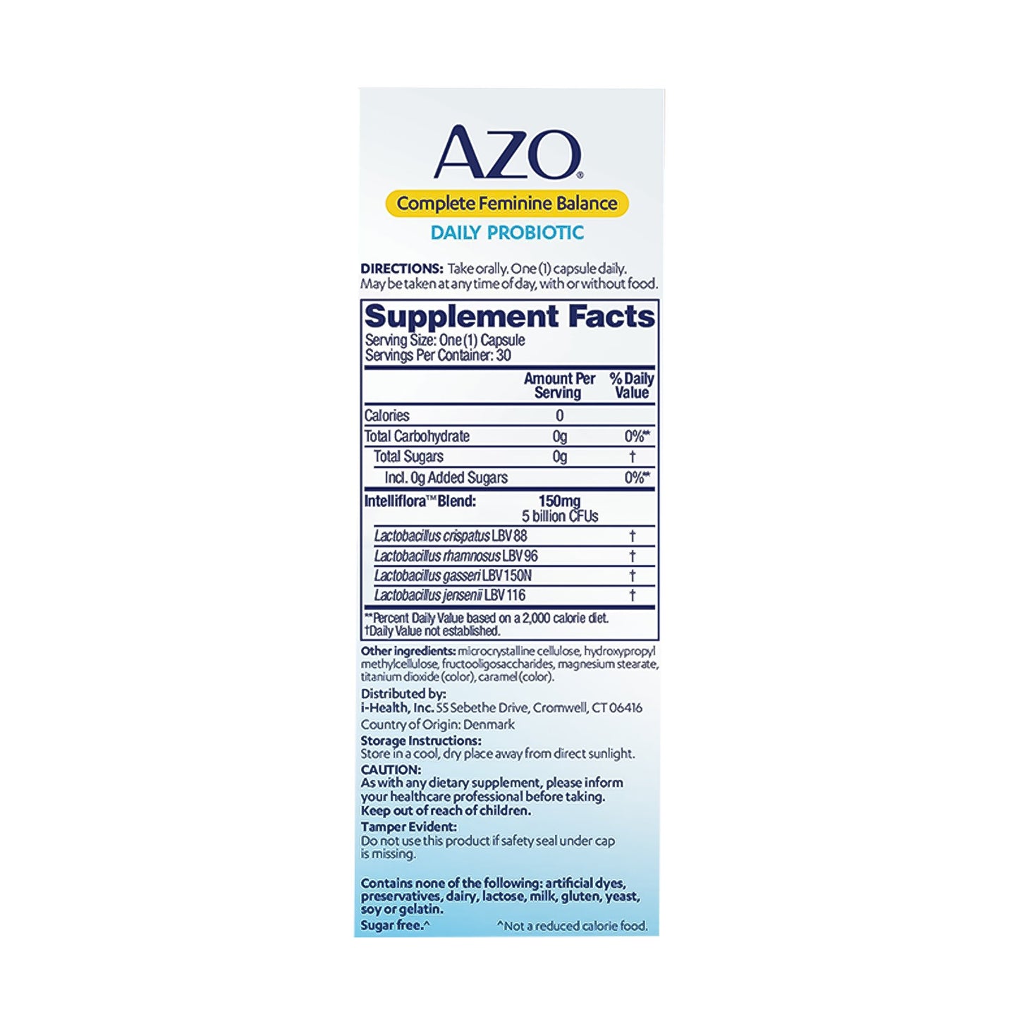AZO® Dietary Supplement Capsule 30 per Box (1268936_BX)