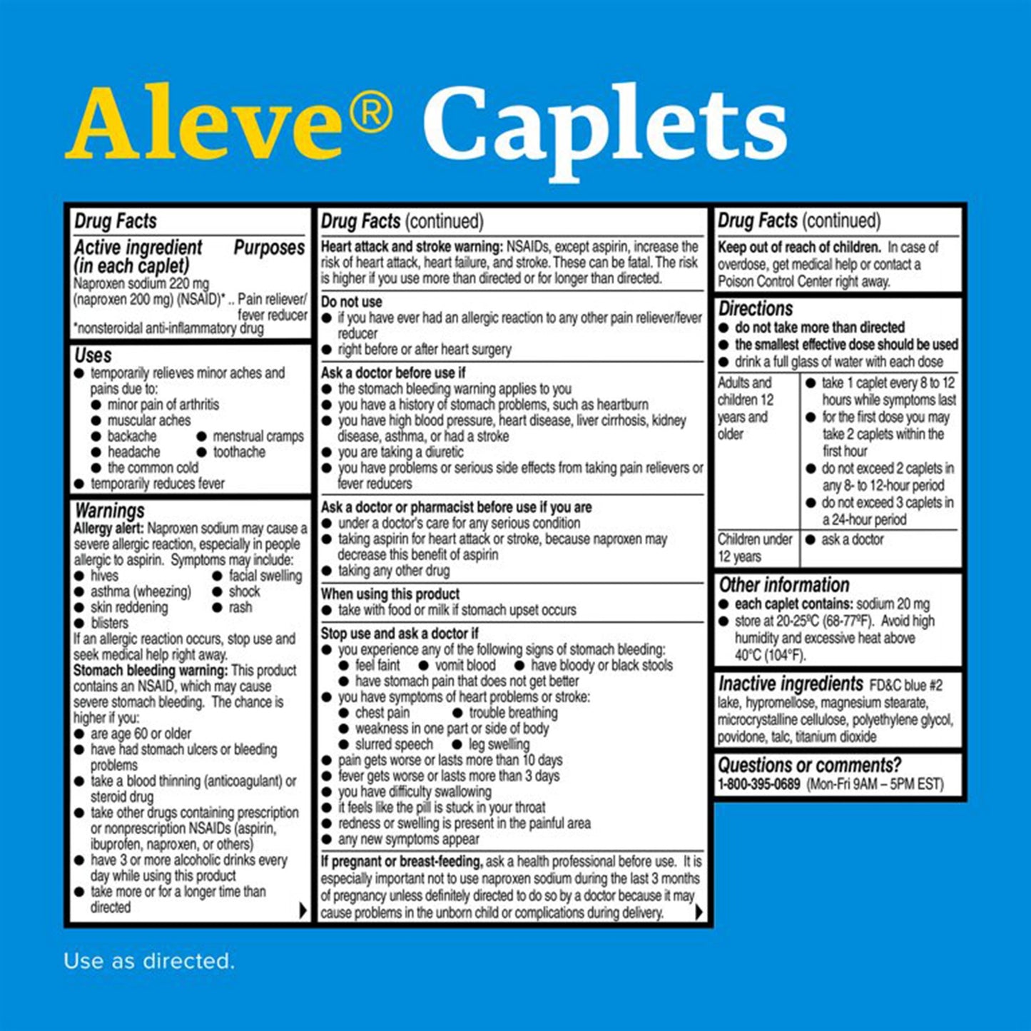 Aleve® Arthritis Pain Relief 220 mg Strength Naproxen Sodium Capsule (1229960_BT)
