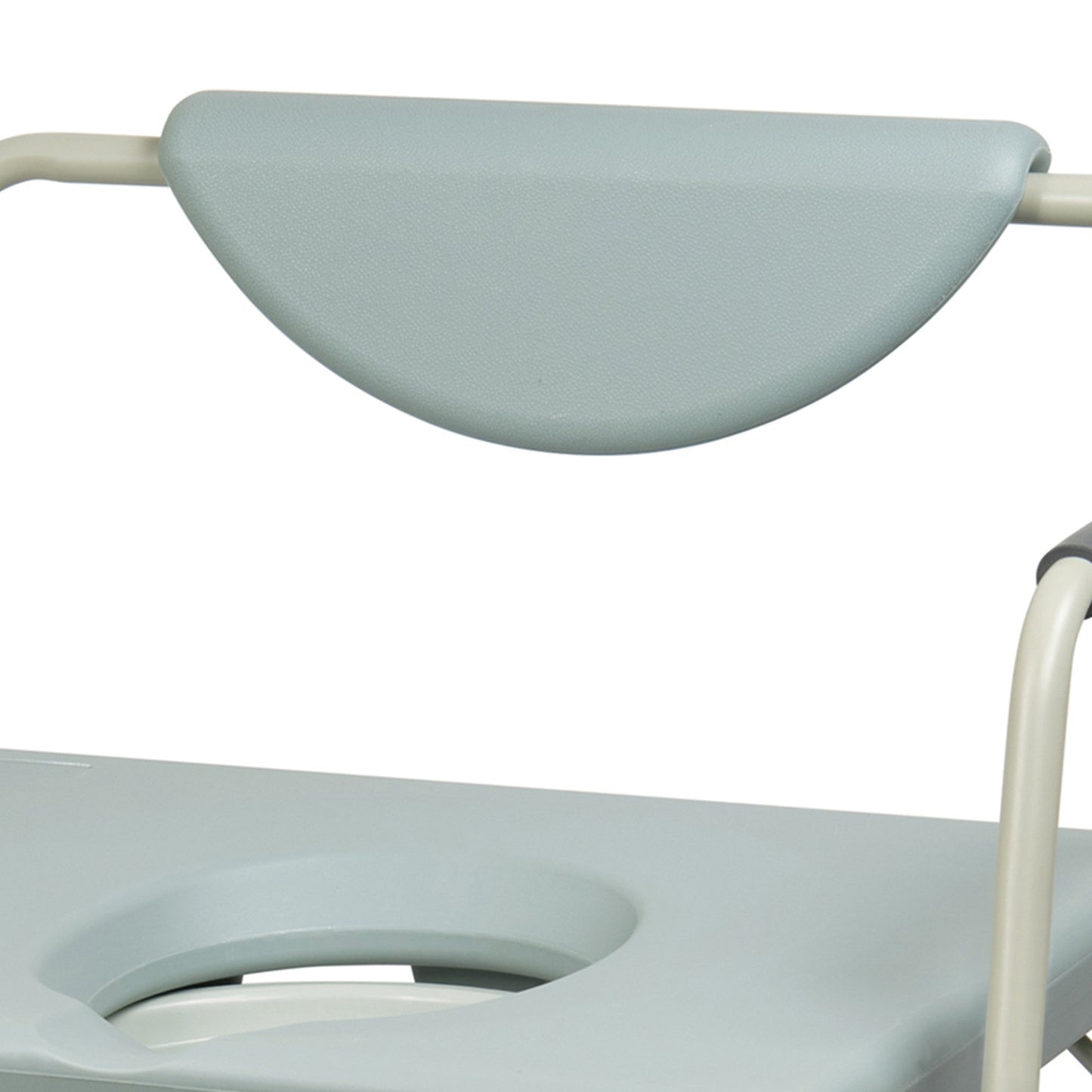 McKesson Commode Chair Drop Arms Steel Frame Padded Backrest 23-1/4 Inch Seat Width 1000 lbs. Weight Capacity (1065226_EA)