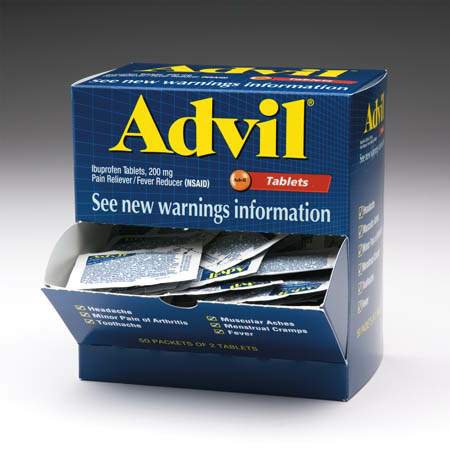 Advil® Pain Relief 200 mg Strength Ibuprofen Tablet 100 per Bottle (498680_BT)