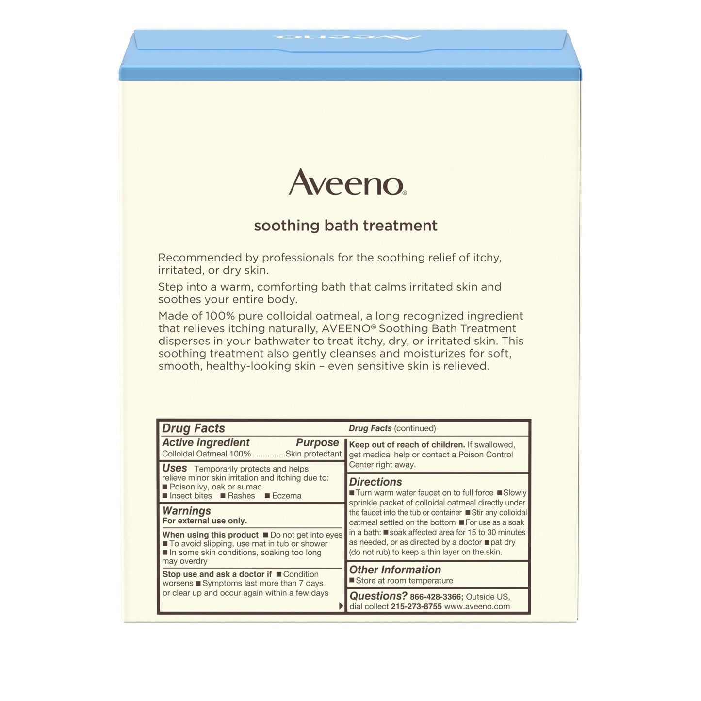 Aveeno® Bath Additive 1.5 oz. Individual Packet Unscented Powder (866006_BX)