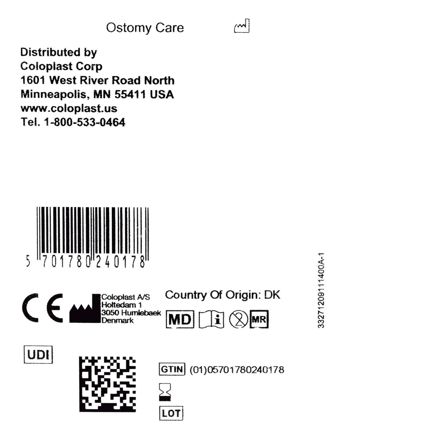 Brava® Ostomy Seal Convex, Starter Hole 1 Inch (25mm) (1194626_BX)