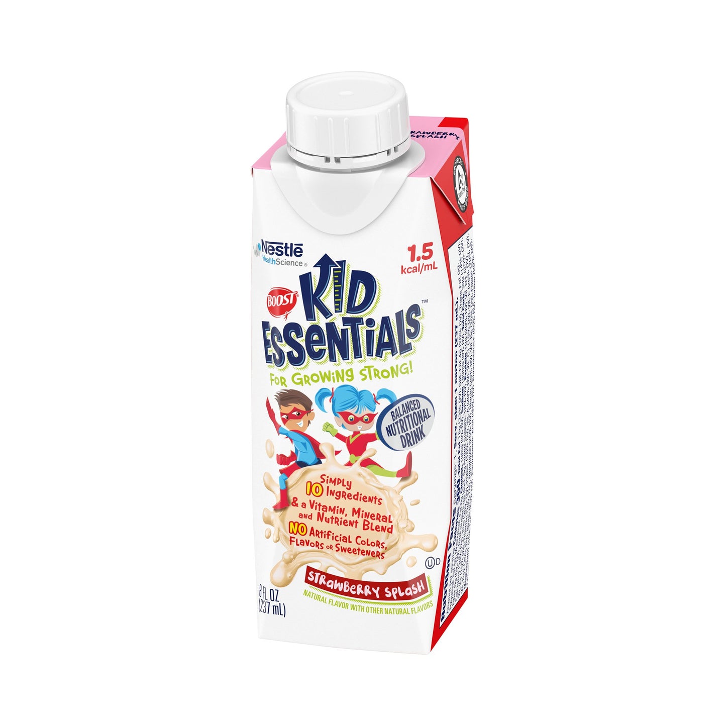 Boost® Kid Essentials™ 1.5 Pediatric Oral Supplement Strawberry Splash Flavor 8 oz. Carton Liquid Vitamins / Minerals (1178511_CS)