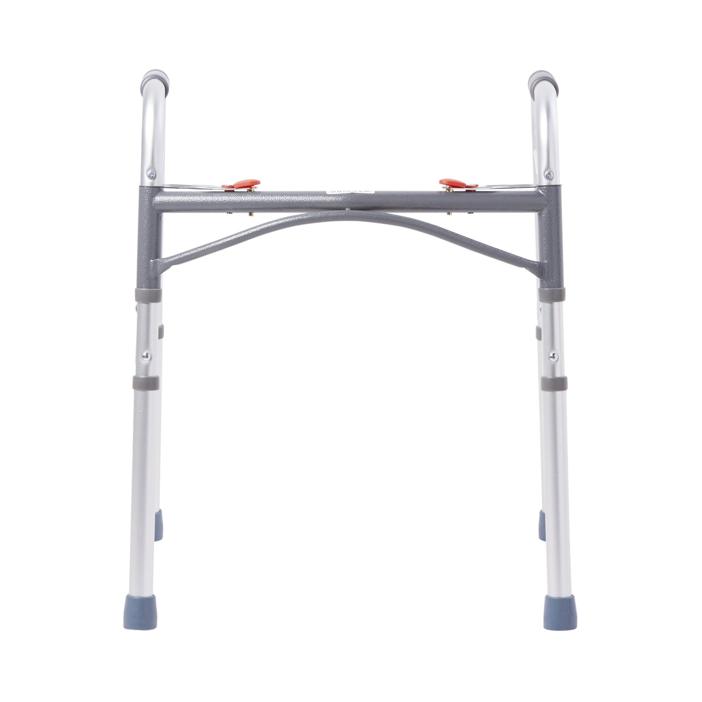 McKesson Dual Release Folding Walker Adjustable Height Aluminum Frame 350 lbs. Weight Capacity 25 to 32 Inch Height (1065260_EA)