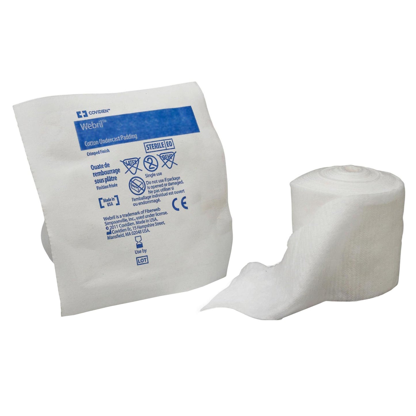 Webril™ Cast Padding Undercast 2 Inch X 4 Yard Cotton Sterile (164497_EA)