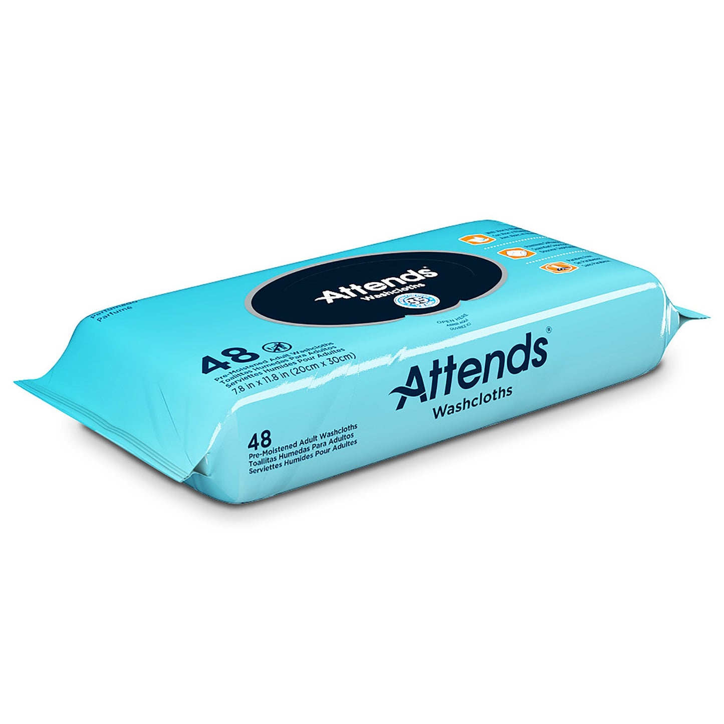 Attends® Personal Cleansing Wipe Soft Pack Unscented 48 Count (840137_PK)