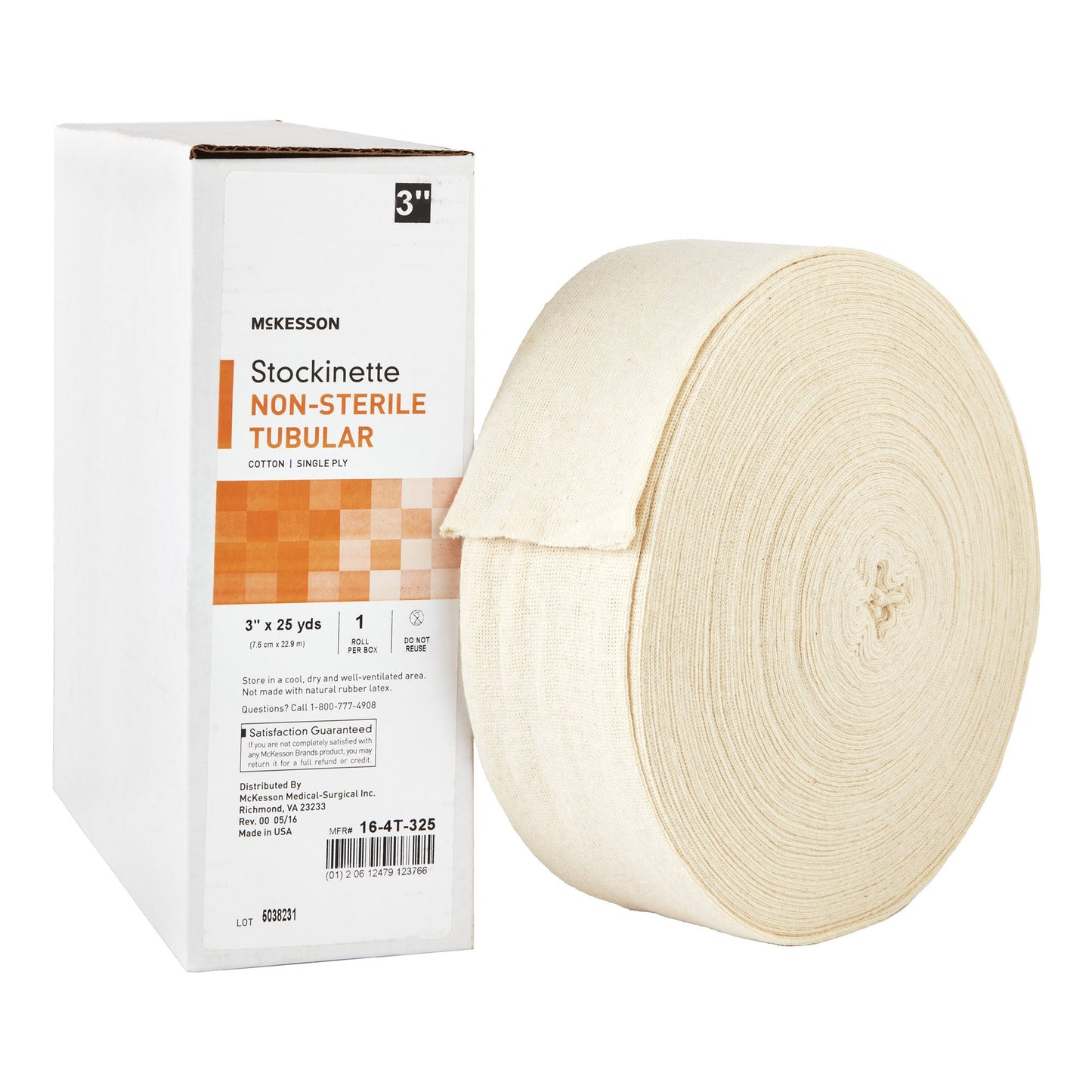 McKesson Stockinette Tubular 3 Inch X 25 Yard Cotton NonSterile (457630_RL)