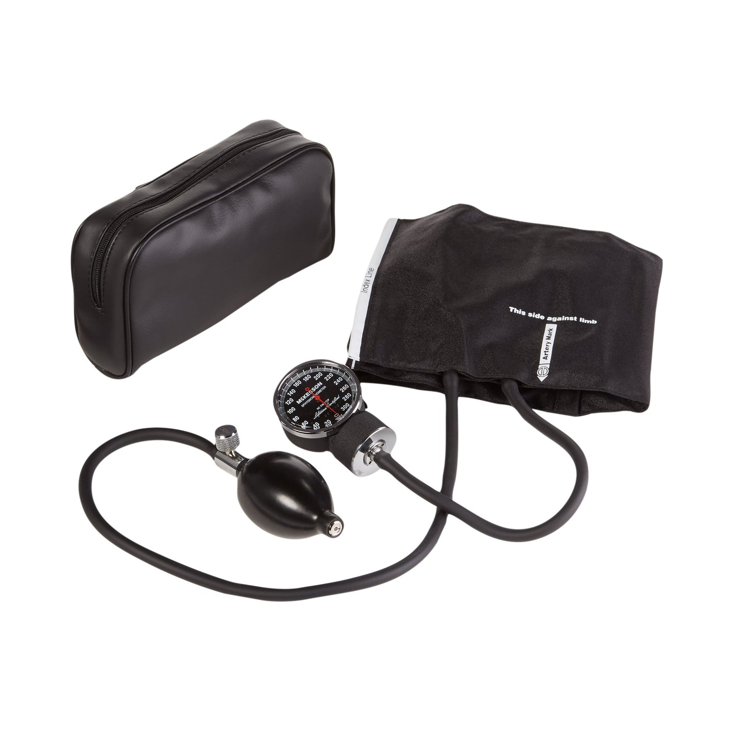 McKesson LUMEON™ Aneroid Sphygmomanometer Unit Adult Cuff Nylon Cuff 23 - 40 cm Pocket Aneroid (803186_BX)