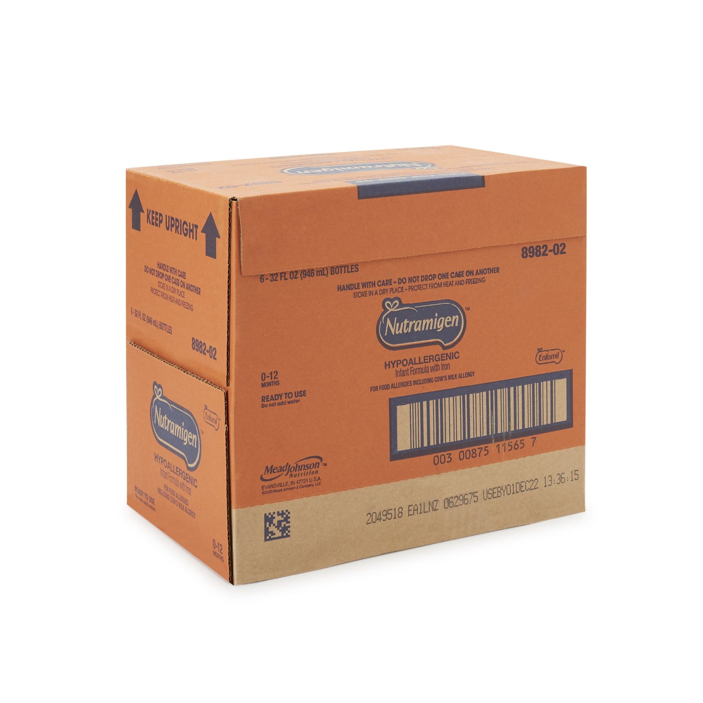 Nutramigen® Infant Formula Unflavored 32 oz. Bottle Liquid Iron Cow's Milk Allergy (1170463_BT)