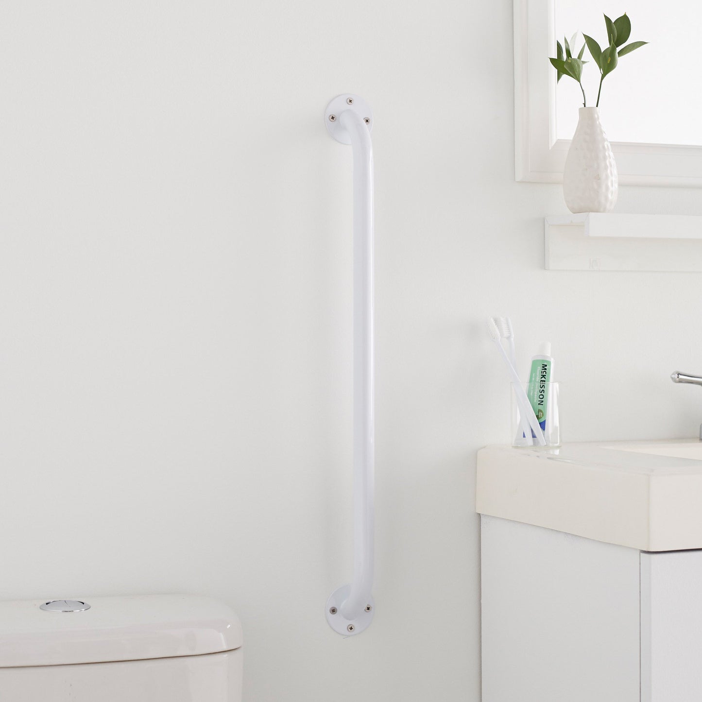 McKesson Wall Grab Bar White Steel (1065238_EA)