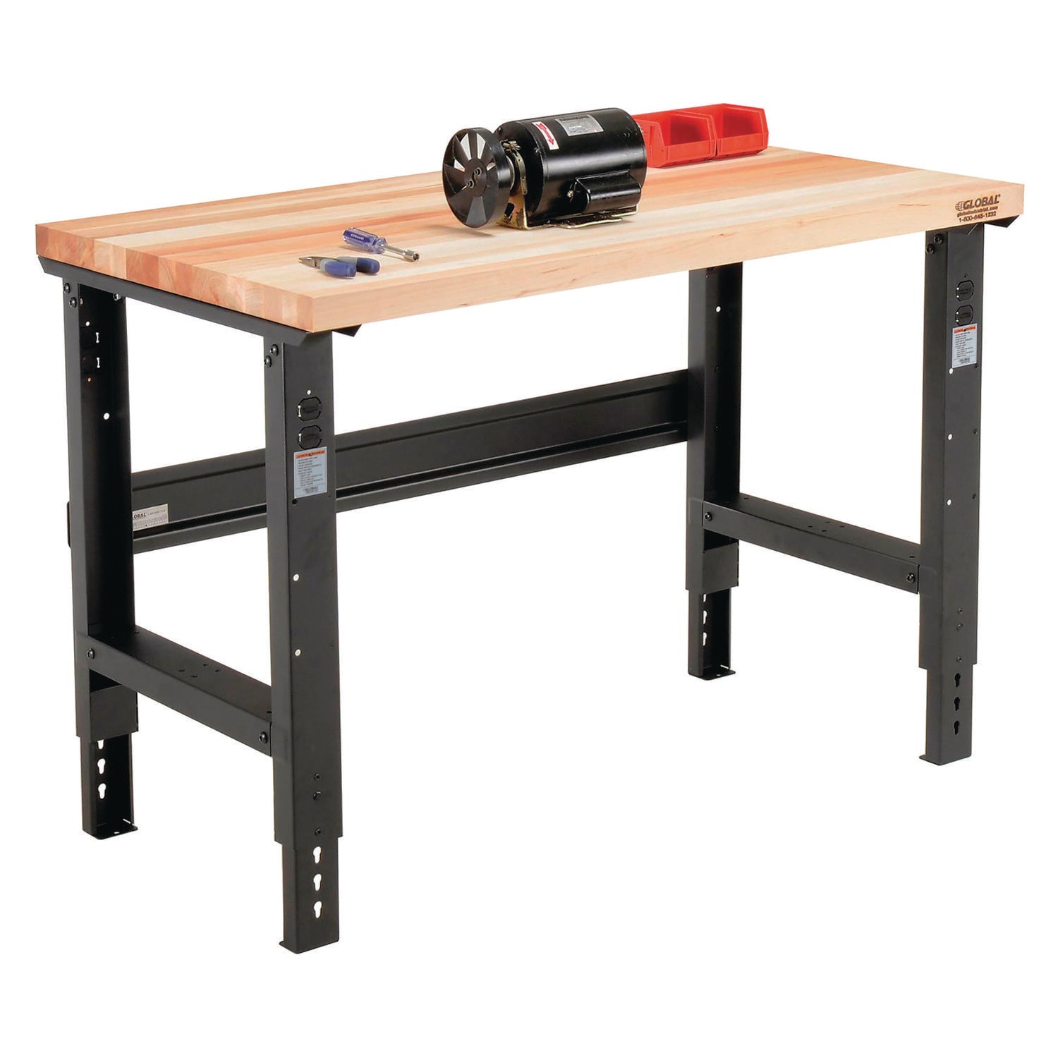 global-industrial-standard-duty-butcher-block-top-adjustable-height-workbench-2-000-lbs-48-x-30-x-30-88-to-36-88-maple-black-gbe319076_1